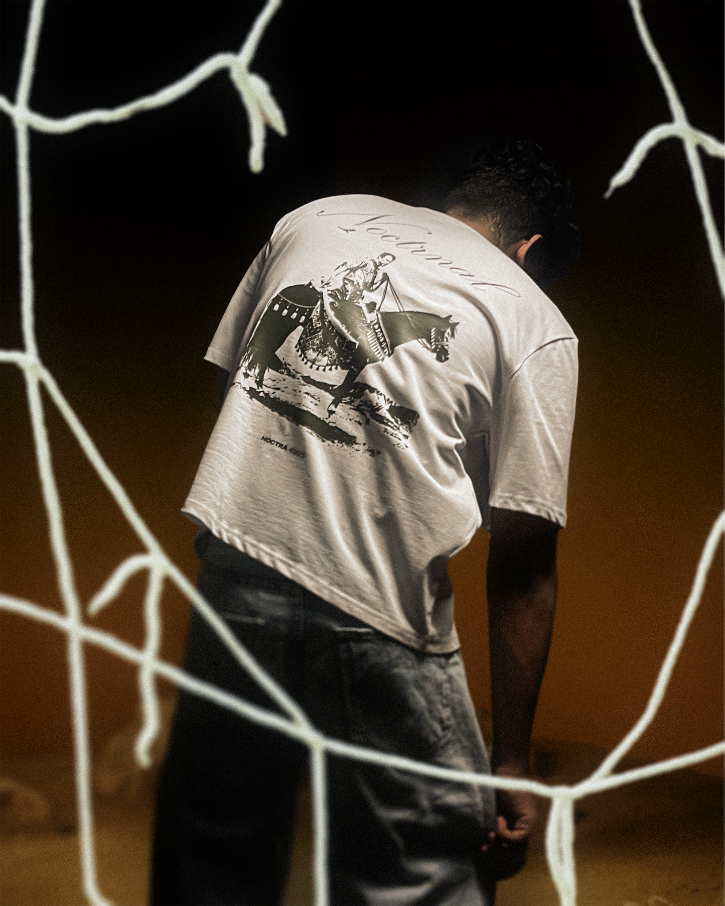 Nocturnal Nomad White Tee