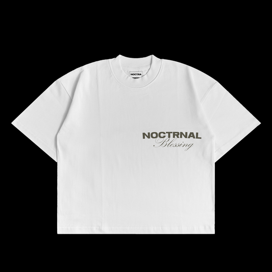 Nocturnal Nomad White Tee