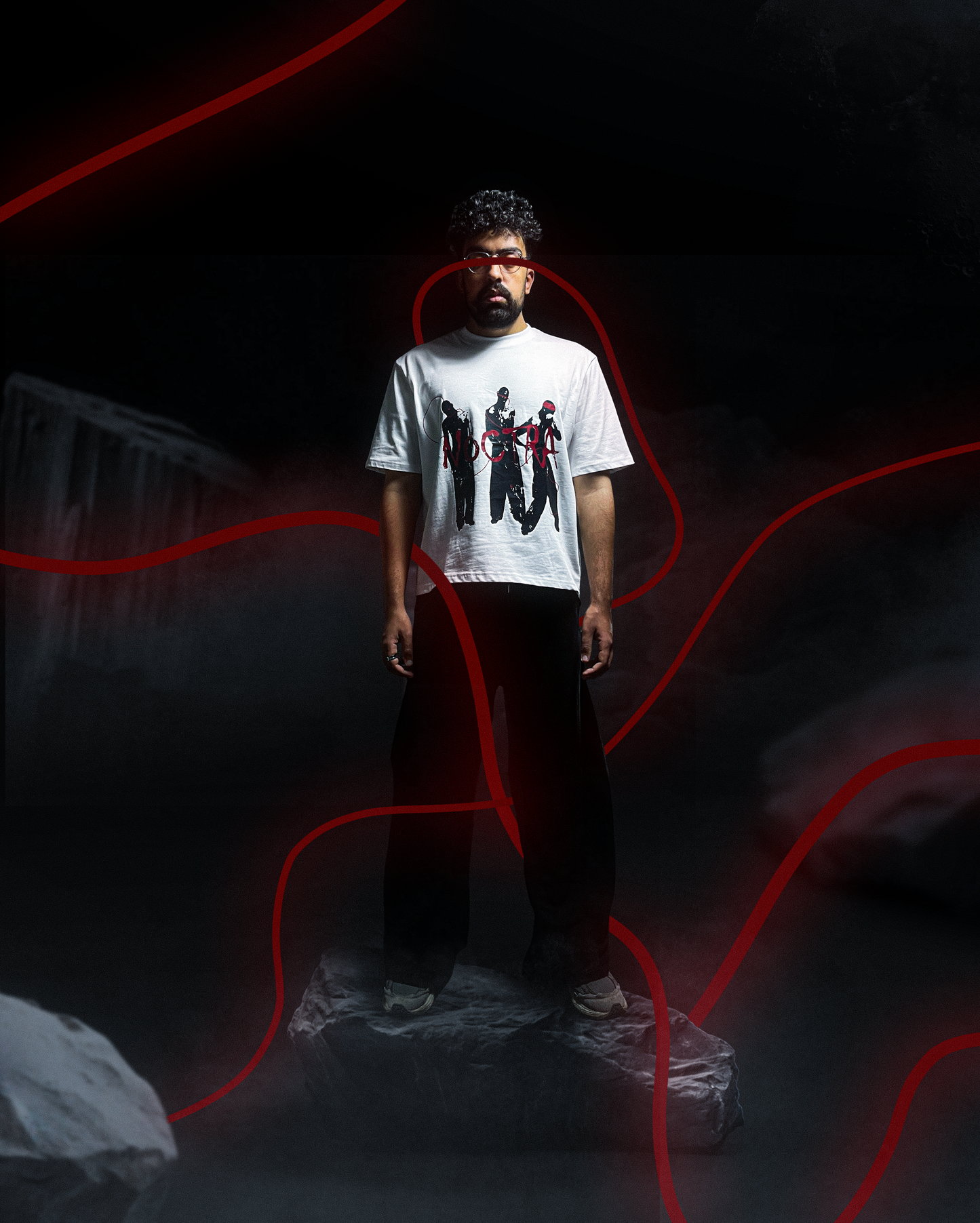 Shadow Loop White Tee