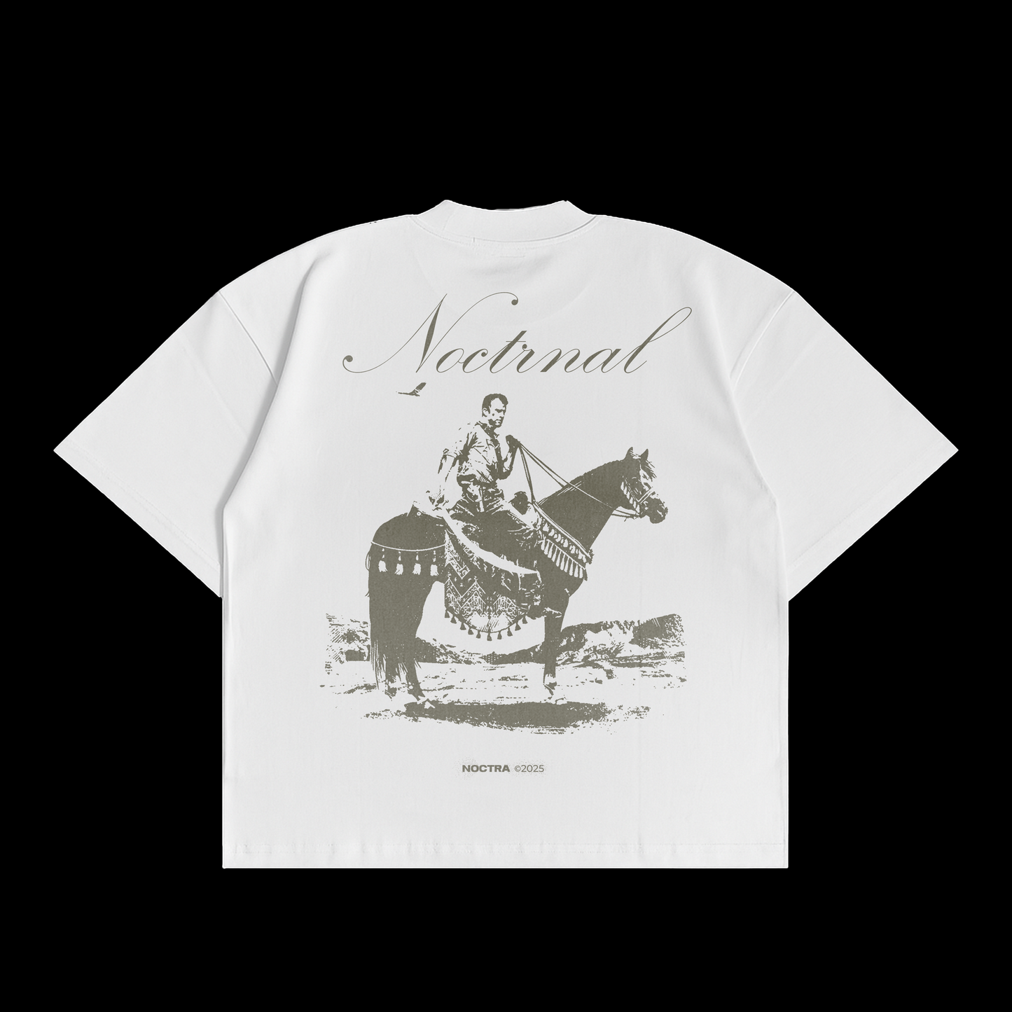 Nocturnal Nomad White Tee